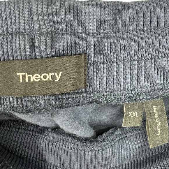 THEORY Men's Navy Blue Pull-on Elastic Drawstring Jogger Style Loungewear Pants - Picture 3 of 8